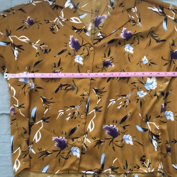 Mustard Yellow Viscose Dolman Top - Picture 6 of 7